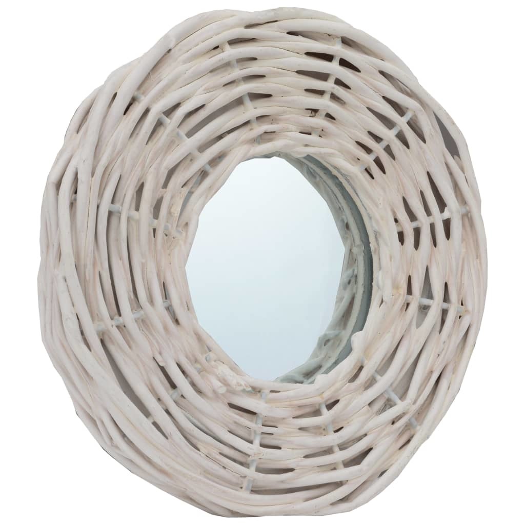 vidaXL Spiegels 3 st 15 cm wicker wit