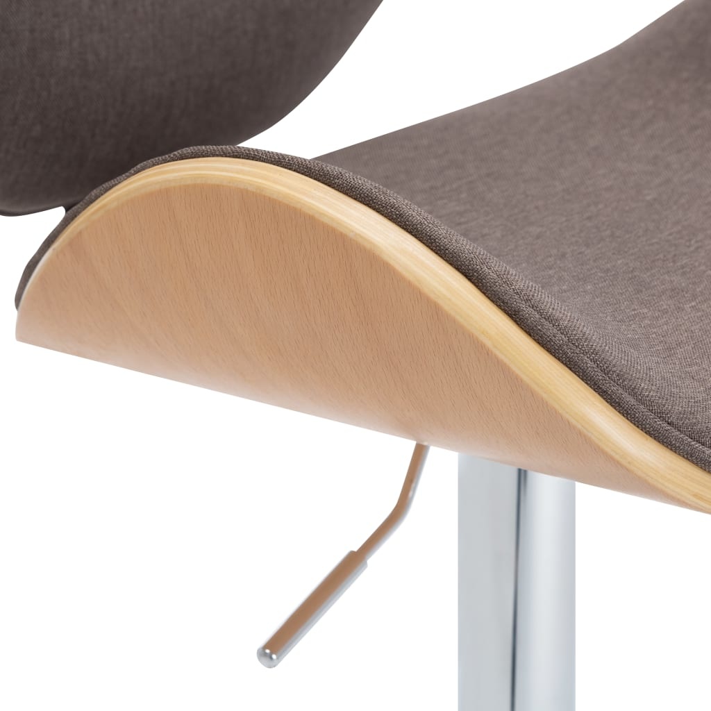 VidaXL Barstoel stof taupe