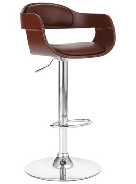 VidaXL Barstoel kunstleer bruin