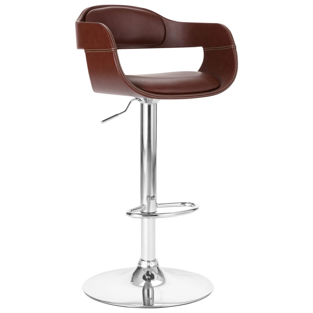 VidaXL Barstoel kunstleer bruin