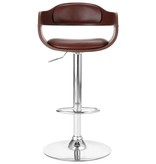 VidaXL Barstoel kunstleer bruin