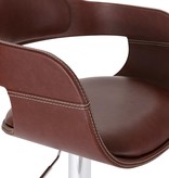VidaXL Barstoel kunstleer bruin