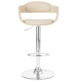 VidaXL Barstoel kunstleer wit