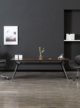 VidaXL Eetkamerstoel draaibaar stof grijs