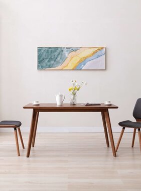 VidaXL Eetkamerstoelen 2 st stof grijs