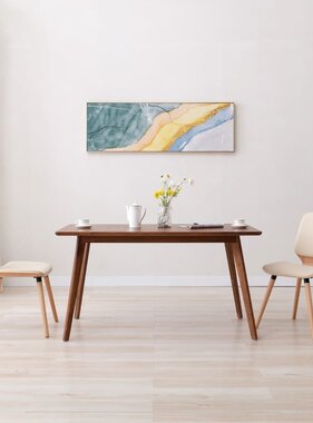 VidaXL Eetkamerstoelen 2 st kunstleer crème