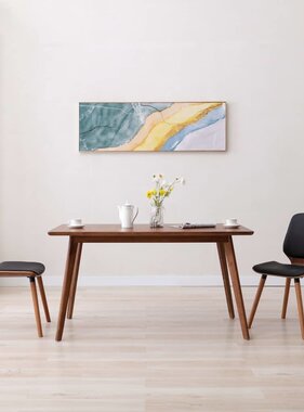 VidaXL Eetkamerstoelen 2 st kunstleer zwart