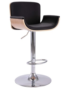 VidaXL Barstoel kunstleer zwart