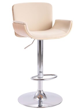 VidaXL Barstoel kunstleer crème