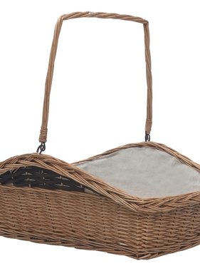 VidaXL Houtmand met handvat 61,5x46,5x58 cm wilgenhout bruin