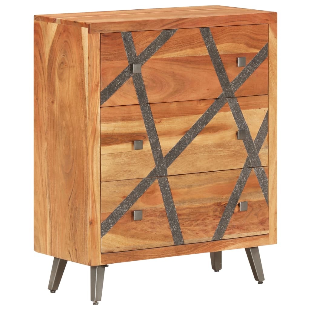 VidaXL Dressoir 60x30x75 cm massief acaciahout