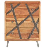 VidaXL Dressoir 60x30x75 cm massief acaciahout