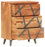 VidaXL Dressoir 60x30x75 cm massief acaciahout