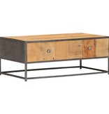 vidaXL Salontafel 90x50x35 cm massief gerecycled hout