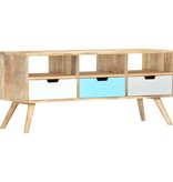 vidaXL Tv-meubel 110x35x48 cm massief mangohout