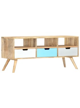 vidaXL Tv-meubel 110x35x48 cm massief mangohout