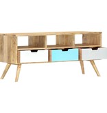 vidaXL Tv-meubel 110x35x48 cm massief mangohout