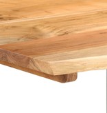 vidaXL Eettafel 160x80x76 cm massief acaciahout