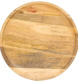 VidaXL Bijzettafel rond 43x43x66 cm massief mangohout