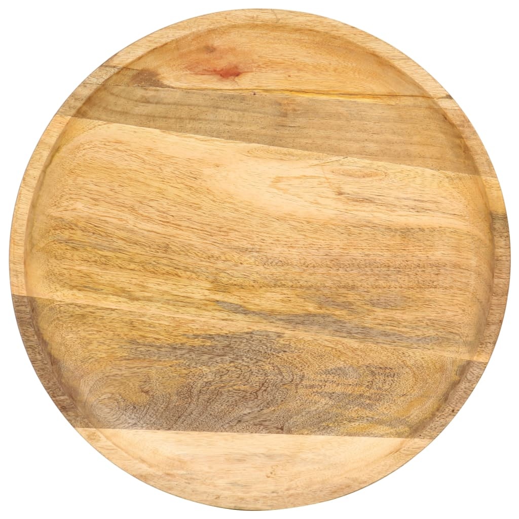 VidaXL Bijzettafel rond 43x43x66 cm massief mangohout