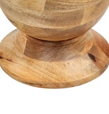 VidaXL Bijzettafel rond 43x43x66 cm massief mangohout