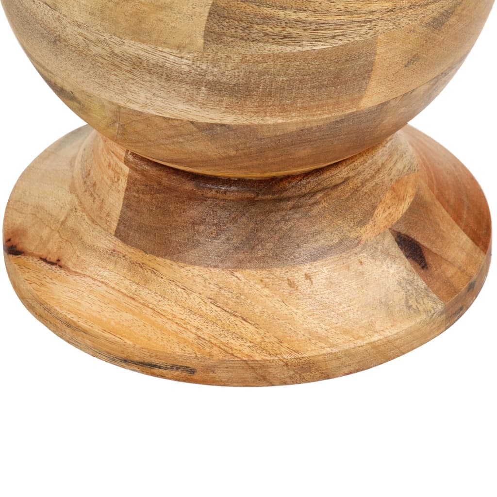 VidaXL Bijzettafel rond 43x43x66 cm massief mangohout