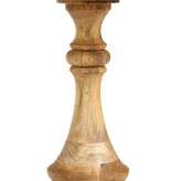 VidaXL Bijzettafel rond 43x43x66 cm massief mangohout