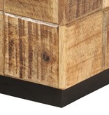 VidaXL Salontafels 2 st blokontwerp ruw mangohout