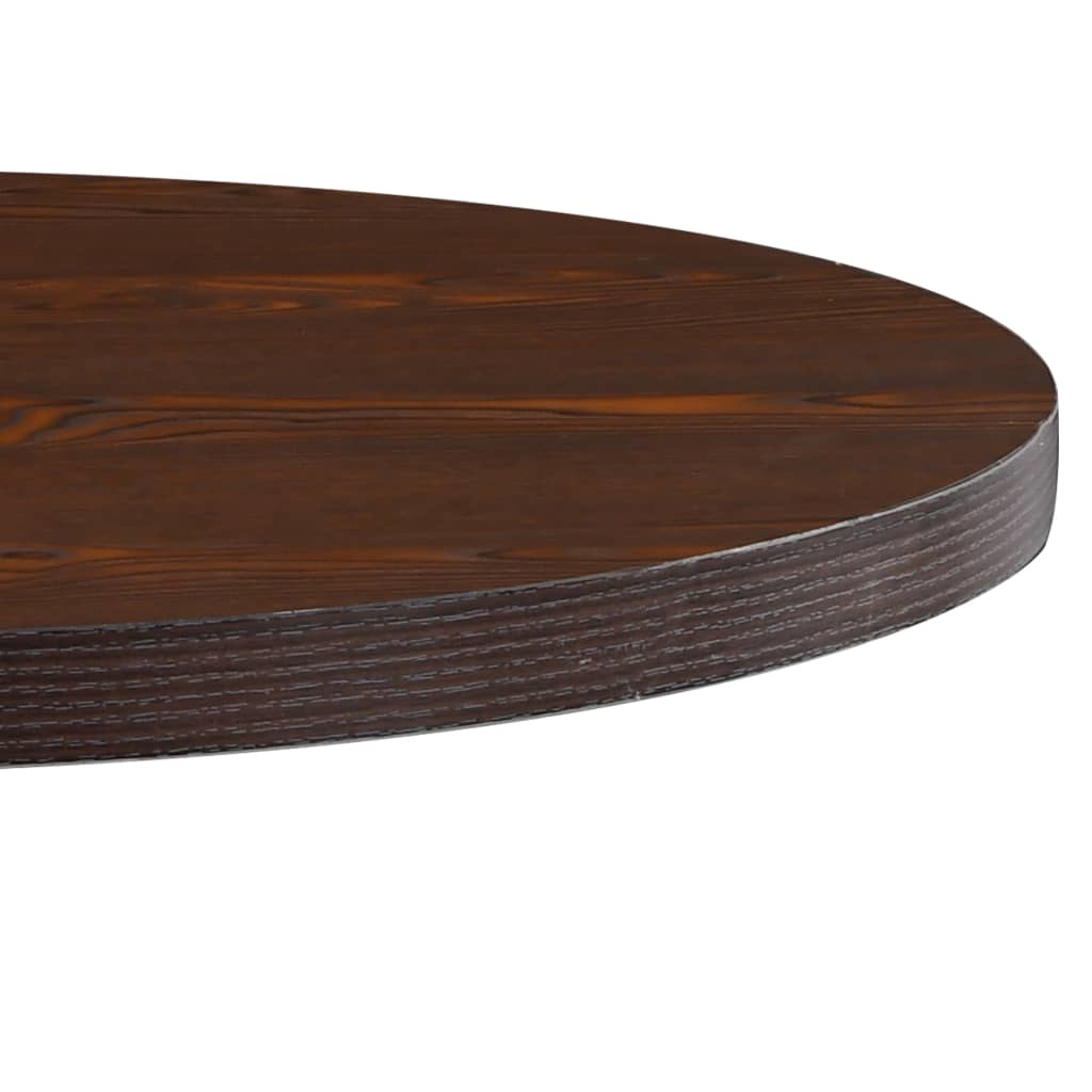 VidaXL Bistrotafel 80 cm MDF donkerbruin