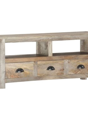 VidaXL Tv-meubel 110x30x50 cm massief mangohout