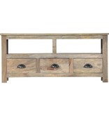 VidaXL Tv-meubel 110x30x50 cm massief mangohout