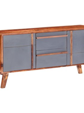 VidaXL Dressoir 120x30x55 cm massief sheeshamhout grijs