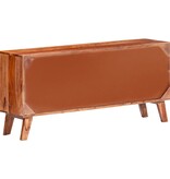 VidaXL Dressoir 120x30x55 cm massief sheeshamhout grijs