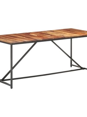 vidaXL Eettafel 180x90x76 cm massief sheeshamhout