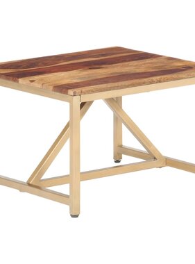 VidaXL Bijzettafel 60x60x40 cm massief sheeshamhout