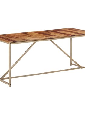 vidaXL Eettafel 180x90x76 cm massief sheeshamhout