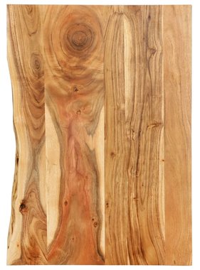 VidaXL Wastafelblad 80x55x2,5 cm massief acaciahout