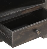 VidaXL Tv-meubel 120x30x45 cm massief mangohout zwart