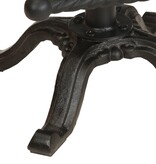 VidaXL Barkrukken 2 st gietijzer en massief gerecycled hout