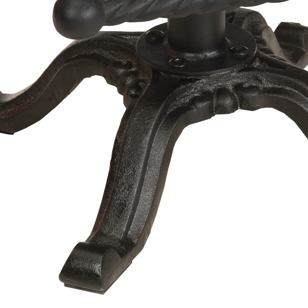 VidaXL Barkrukken 2 st gietijzer en massief gerecycled hout