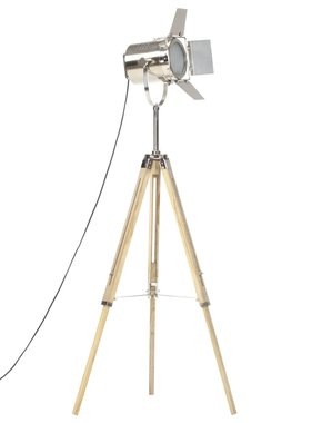 VidaXL Vloerlamp driepoot 140 cm massief mangohout