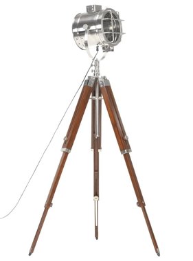 VidaXL Vloerlamp driepoot 165 cm massief mangohout