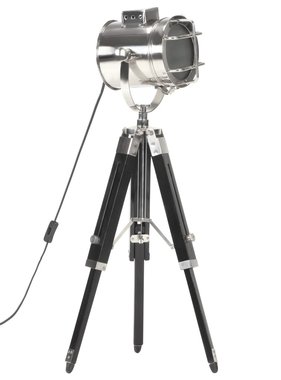 VidaXL Vloerlamp driepoot 69 cm massief mangohout zwart