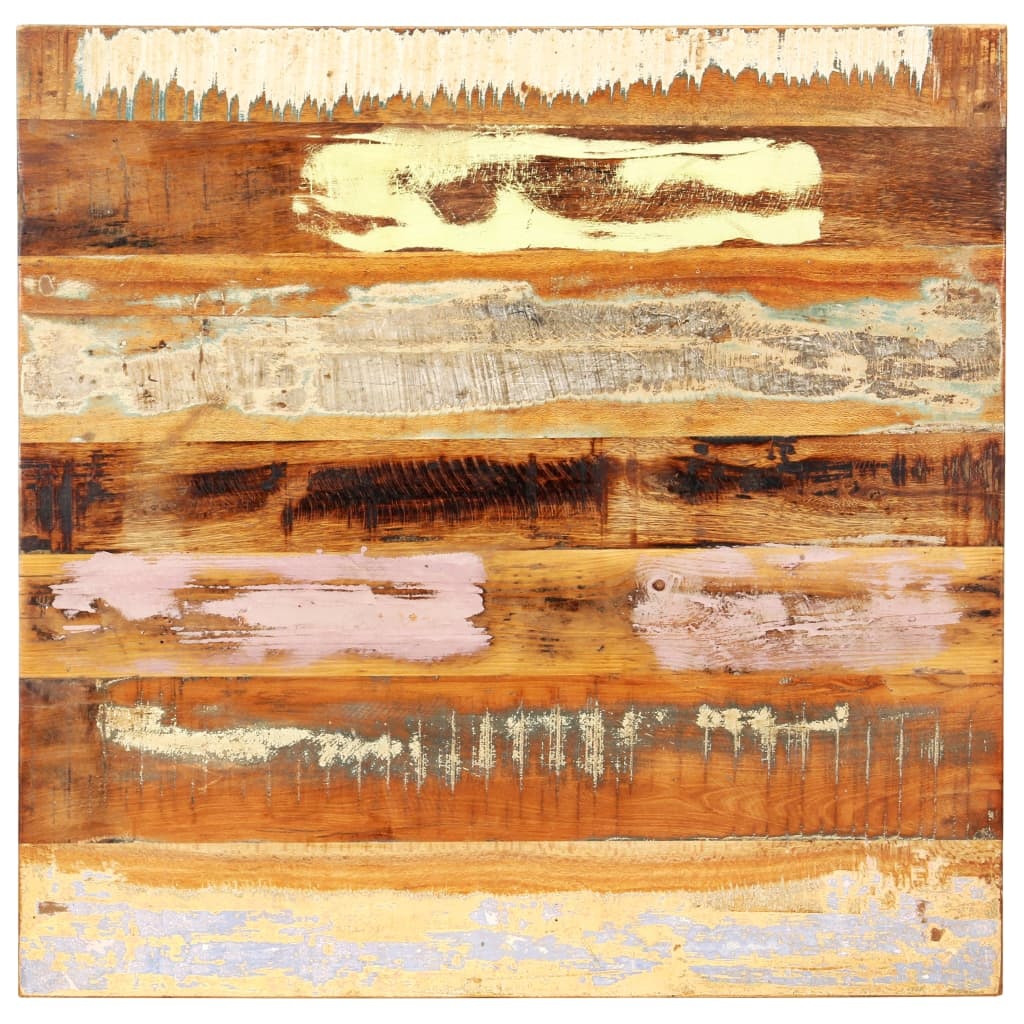 VidaXL Tafelblad vierkant 25-27 mm 70x70 cm massief gerecycled hout