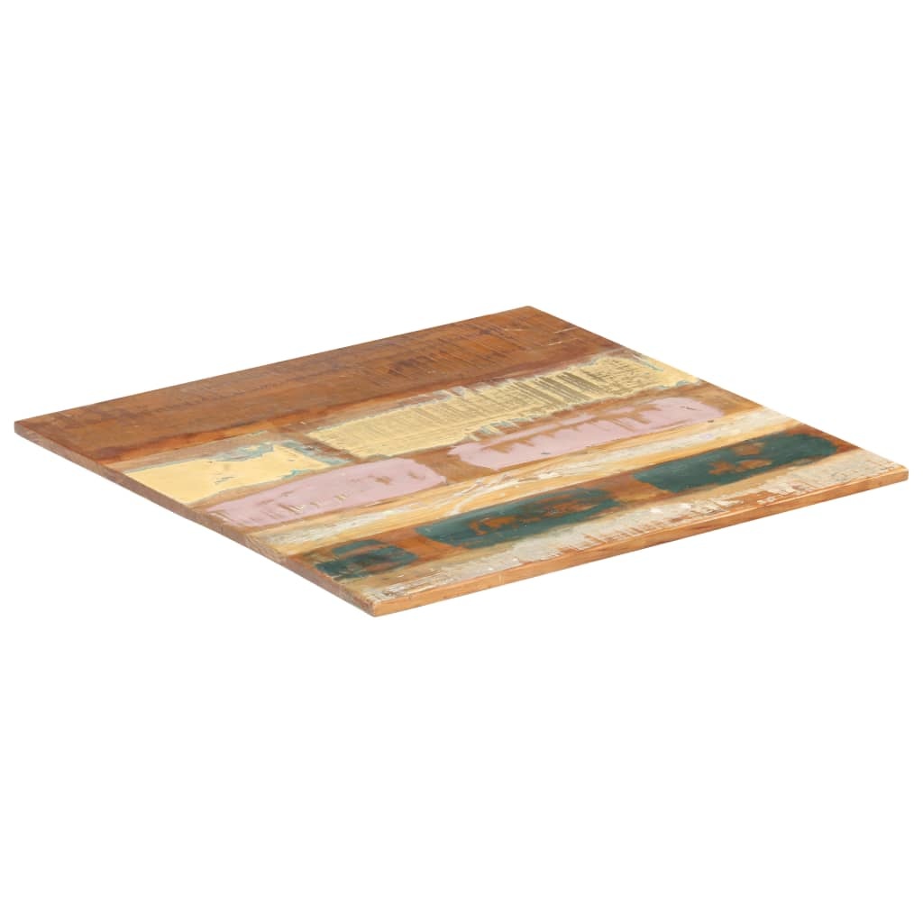 VidaXL Tafelblad vierkant 15-16 mm 60x60 cm massief gerecycled hout