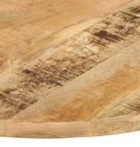 VidaXL Tafelblad rond 25-27 mm 80 cm massief mangohout