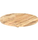 vidaXL Tafelblad rond 25-27 mm 80 cm massief mangohout