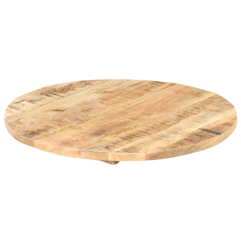 vidaXL Tafelblad rond 25-27 mm 80 cm massief mangohout