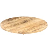 VidaXL Tafelblad rond 25-27 mm 80 cm massief mangohout