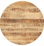 VidaXL Tafelblad rond 15-16 mm 70 cm massief mangohout